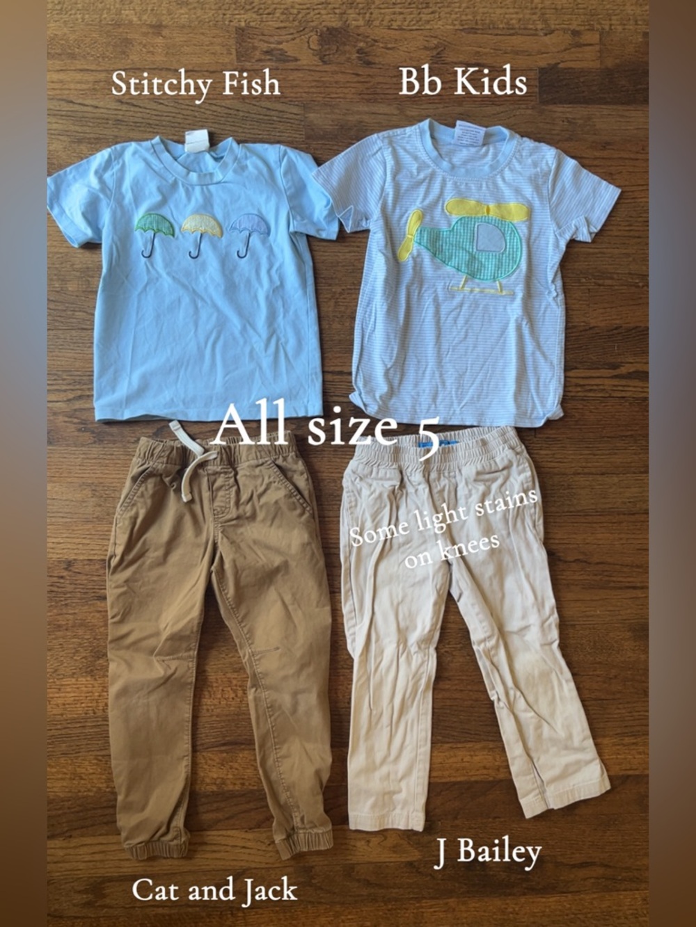 Appliqué Preppy Boy Size 5 Bundle